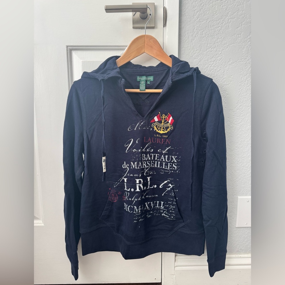 Ralph Lauren Dark Blue Graphic Sweatshirt